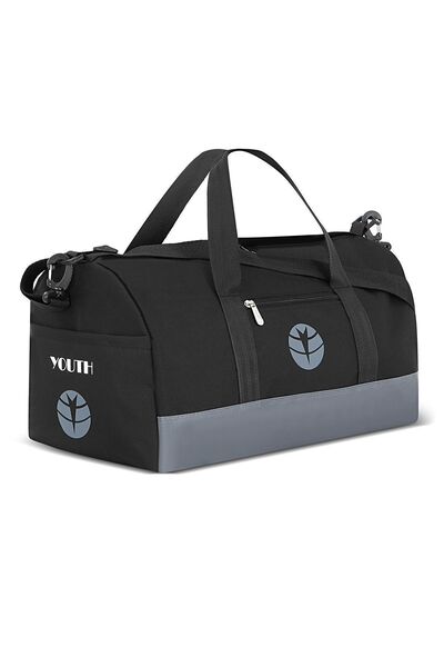 Youth Чорно-сіра спортивна та дорожня сумка - 50x27x27 см Ручна поклажа