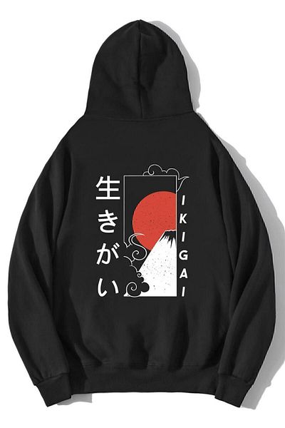 BRZ COLLECTION Hanorac japonez supradimensionat Ikigai