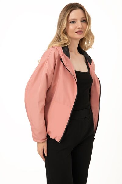 Montstop Γυναικεία κουκούλα σε σκόνη Oversize - Αδιάβροχο αδιάβροχο με επένδυση τσέπης