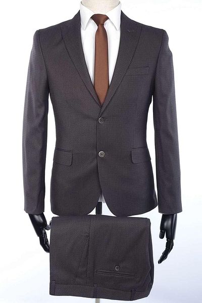 Fonte Falcao Slimfit Vest Drop 6 Set-brown