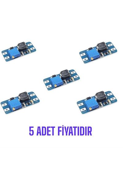 Arduino MT3608 نموذج لوحة تعزيز الجهد القابلة للتعديل - 5 قطع