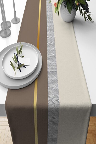 Viva Home Premium Beige Woven - Ταϊλανδέζικο Τραπεζομάντιλο με Φτερά 40x140cm...