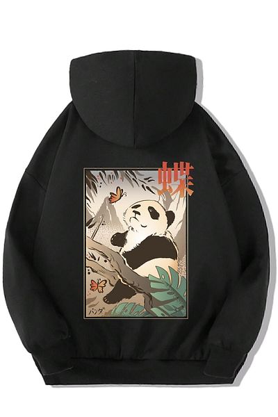 BRZ KIDS Hanorac unisex pentru copii Fluture și Panda Japonez