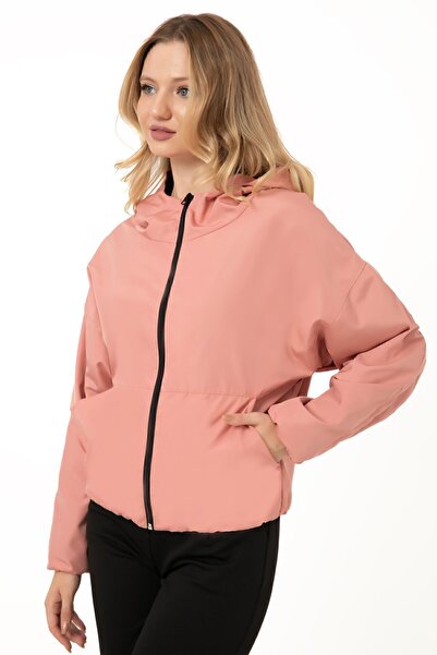 Montstop Γυναικεία κουκούλα σε σκόνη Oversize - Αδιάβροχο αδιάβροχο με επένδυση τσέπης