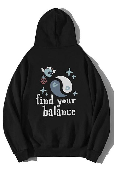 BRZ COLLECTION Hanorac unisex supradimensionat Find Your Balance