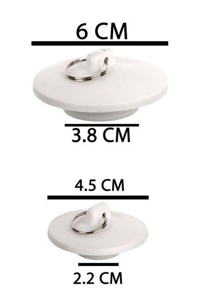 Tiesa Home 2 Size Silicone Sink Drain - Bathroom Bathtub Stopper Stopper