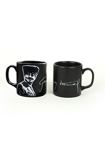 Keramika Atatürk Signature Mug Matte Black 10 Cm