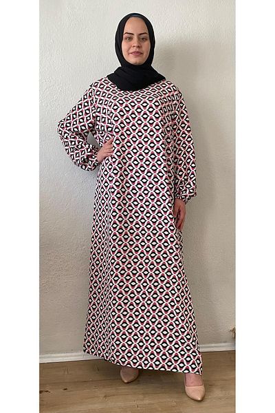 Samgülü XXL Plus Size Viscose Tunic Dress - Side Slit, Cotton