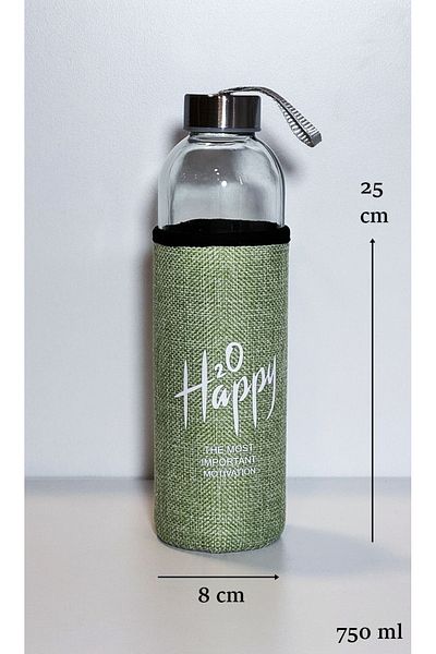 Bonjour 750 ml Glass Flask with Case