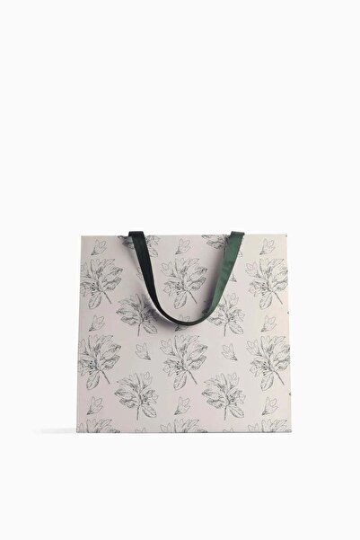 AkalBatu No1 10'lu Üçgen Çanta - Yeşil - Karton Çanta - Karton Poşet - Hediye Paketi