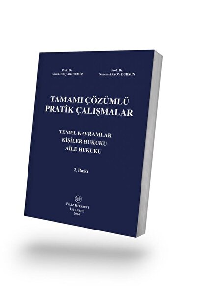 Filiz Kitabevi Tamamı Çözümlü Pratik Çalışmalar Temel Kavramlar ,Kişiler Huku...