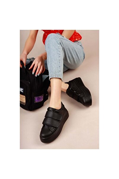 HANLİFE حذاء رياضي نسائي بشريط فيلكرو ونعل عالٍ Bk022