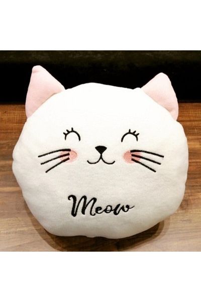 Essa Home Cute Cat Fleece Pillow