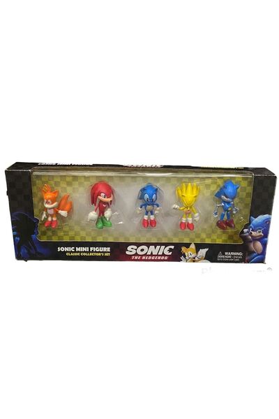 TOYSA TOYS لعبة سونيك 5 قطع سونيك 5 قطع شخصية كرتونية سونيك