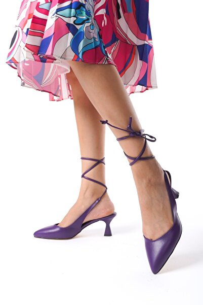 Ayakkabı Podyumum ALEYNA - Toc de sezon nou cu culoare violet, vârf ascuțit ș...