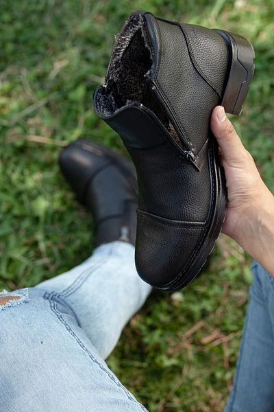 MUGGO Herren M106 Kältebeständige Shearling-Herrenstiefel