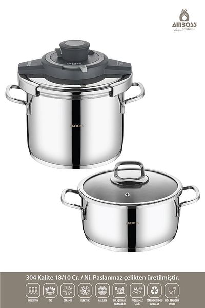 Amboss Ocean 4-6 Liter - Gray Matic Pot Set