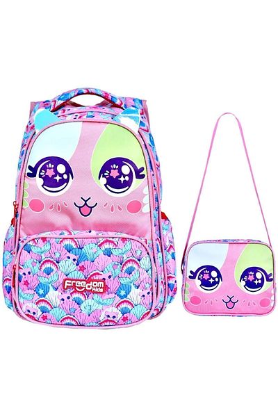 Alanç Gift Imprimat personalizat - Rucsac și cutie de prânz pentru școala primară cu suport pentru spate impermeabil și ortopedic pentru fete