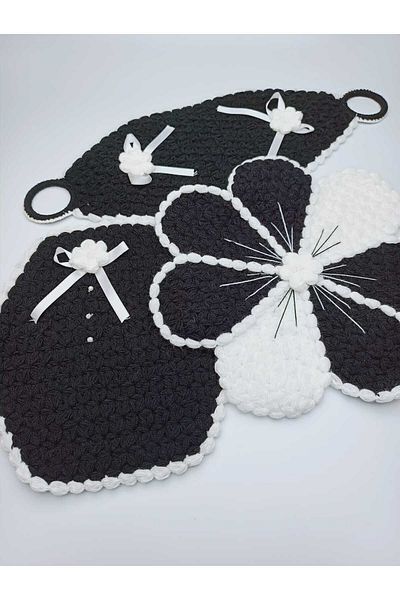 EvremStore Set of 3 Handmade Groom's Loofah Dowry & Gift Loofah