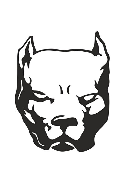 Genel Markalar Pitbull Köpek Sticker 00435 10x7,5 Cm