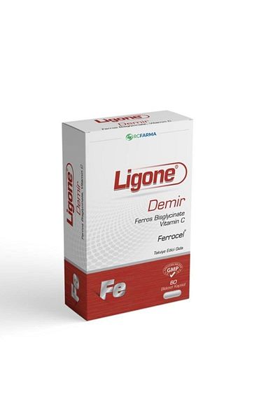 Rcfarma Ligone Iron 60 Capsules - 8699216520284   Rc Farma