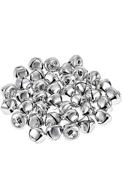 Ax Axentia Pack of 20 - 2cm Metal Rattle Bell, Silver Color Decoration Material