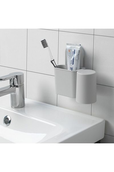 IKEA Navy Blue Ranen Suction Cup Toothbrush Holder - Plastic
