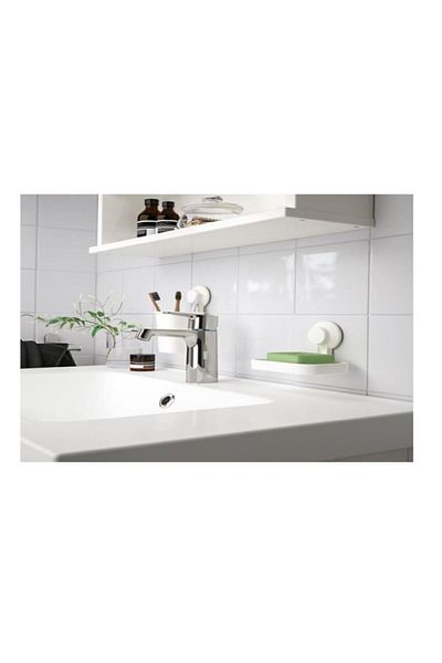 IKEA Βεντούζα Tisken - Αυτοκόλλητο Δοχείο Λευκού Σαπουνιού