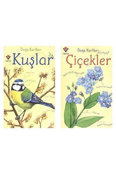 Tübitak Yayınları Doğa Kartları 2 Kart Set- Kuşlar- Çiçekler