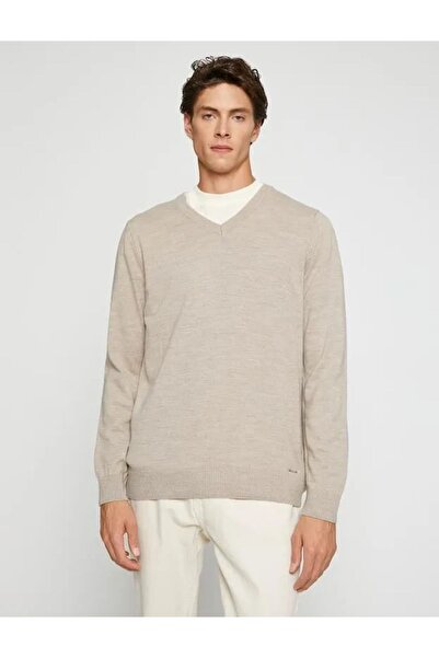 Koton Чоловіча футболка з V-подібним вирізом