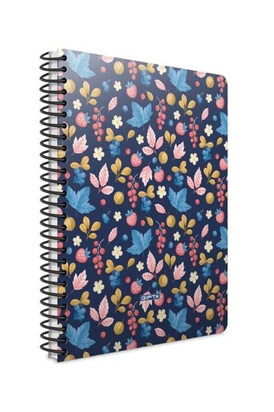 Gıpta 100 Things 17x24 100 Sheets Checkered Hard Cover Spiral Elastic Notebook