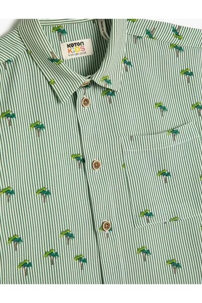 Koton Μονό πουκάμισο με σχέδιο για αγόρι