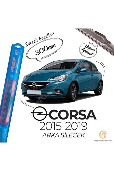 Rbw Arka Silecek Opel Corsa E 2015-2019 ile uyumlu
