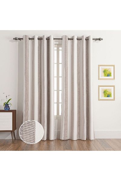 Home Box Neo Riva 2-Piece Jacquard Curtain Set - 135x240 cm