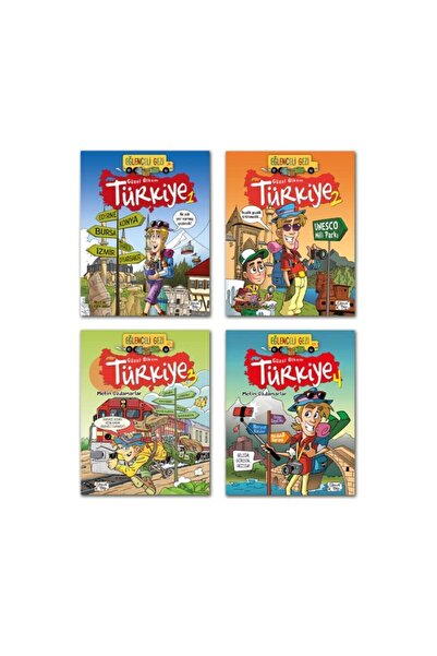 Eğlenceli Bilgi Yayınları Güzel Ülkem Türkiye 1 2 3 4 Set 4 Kitap Eğlenceli B...