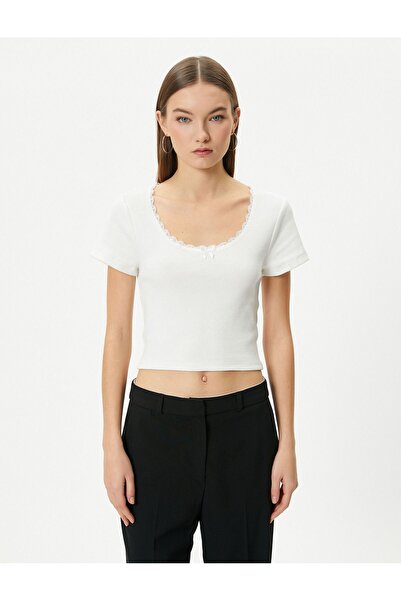 Koton Kadın U Yaka Tişört