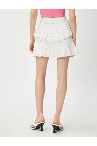 Koton Women's Layered Mini Skirt