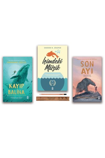 Genç Timaş الدب الأخير - الحوت المفقود - الموسيقى في نفسي مجموعة 3 كتب