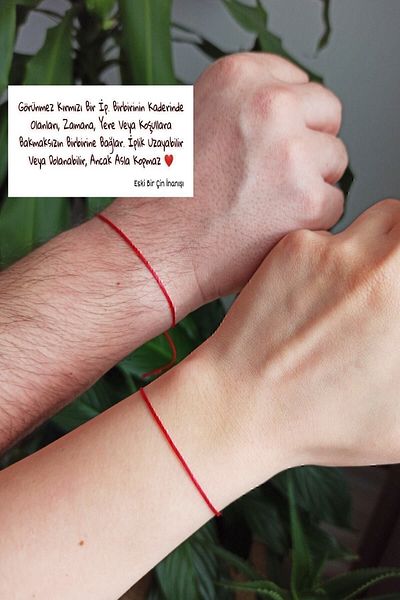 DM AKSESUAR Red rope Bracelet