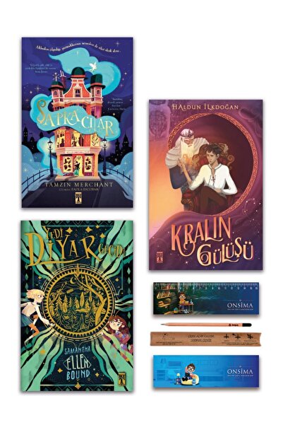 Genç Timaş Kralın Gülüşü - Şapkacılar - Yedi Diyar Geçidi Set 3 Kitap