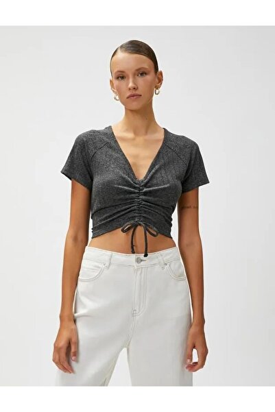 Koton Γυναικείο T-Shirt με λαιμόκοψη
