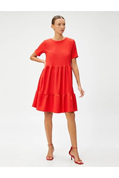Koton Kadın Katlı Kısa Elbise