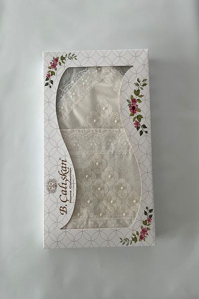 Çalışkan Çeyiz Evi Needle Lace Prayer Rug Set 4 Pieces - Dowry Needle Lace Prayer Rug Set of 4
