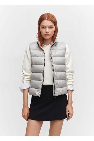 MANGO Woman Vestă ușoară matlasată