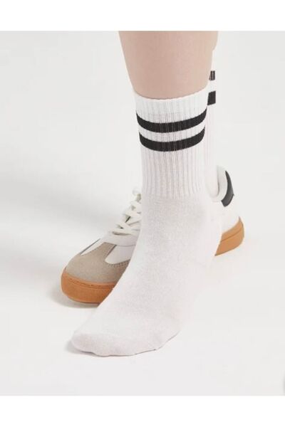 ZvM Unisex Set of 6 Striped College Socks