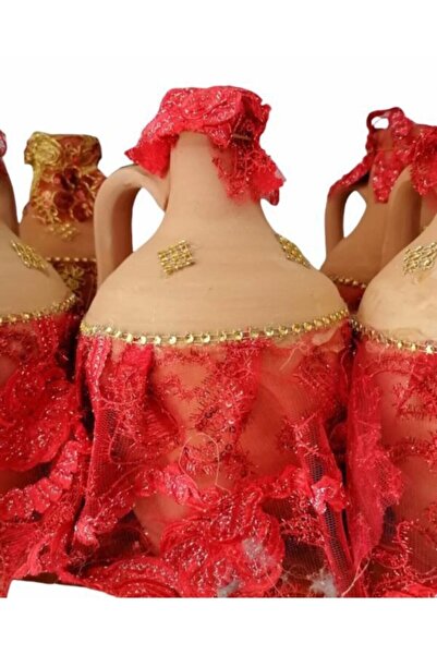 As Gelin Testi Beyaz Kına Küpü Süslü Tel Kırma Testi Beyaz Testi