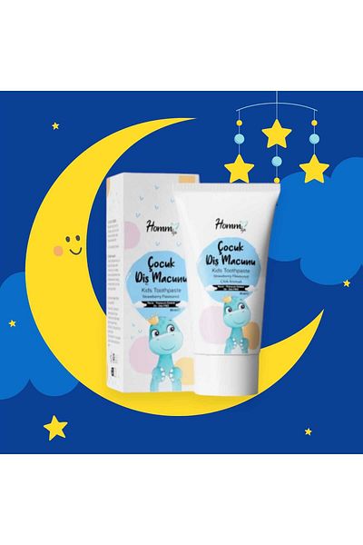 Homm Bitkisel Homm Life Children's Tooth Paste Strawberry Flavor 50 ml
