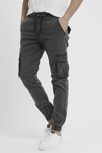 DawRazz Men's Cargo Pants Jeans Leg Elastic