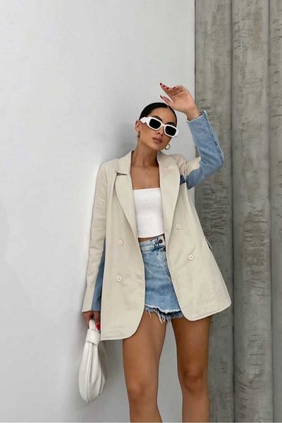 Butik Şenel Τζιν μπουφάν Gabardine