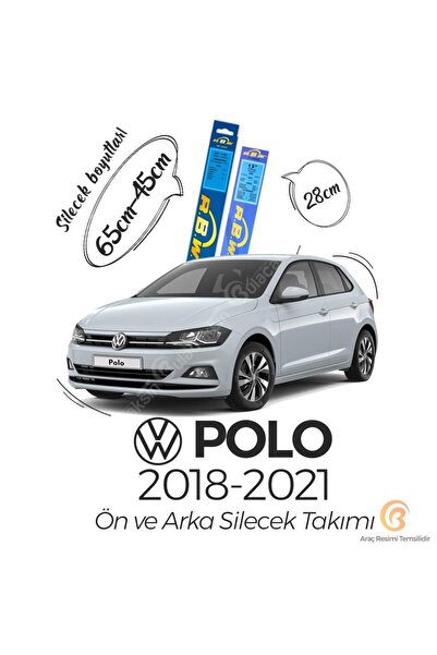 Rbw Ön ve Arka Silecek Seti Volkswagen Polo 2018-2021 ile uyumlu
